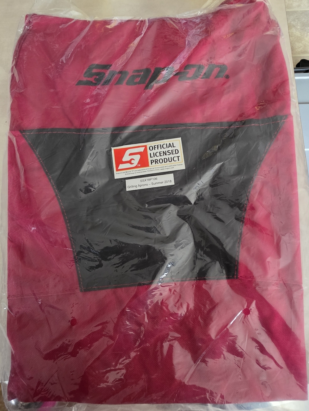 Snap-on Men's Red and Black Branded Utility Apron